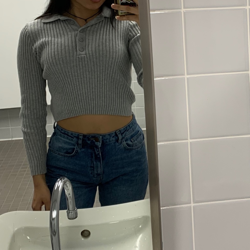 Brandy Melville Bridget Long Sleeve Knit Top